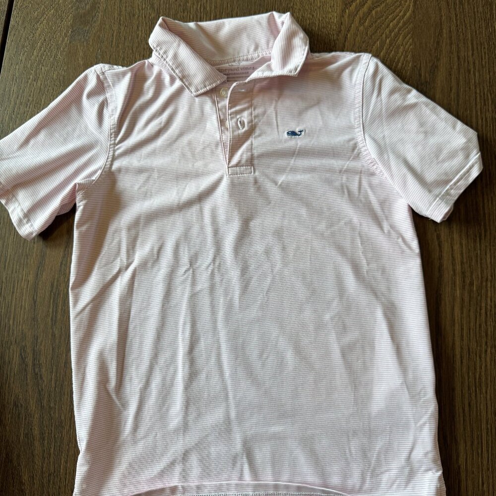 Vineyard Vines pink polo shirt - size 7